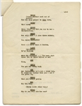 Moe Howard's 7pp. Script for an Appearance by The Three Stooges on Milton Berle's ''Texaco Star Theatre'' -- Likely for Their 10 October 1950 Appearance -- Very Good Condition